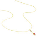 Collier Ondulations Or Bicolore Rubis Et Diamant - Colliers avec pierres Femme | Marc Orian