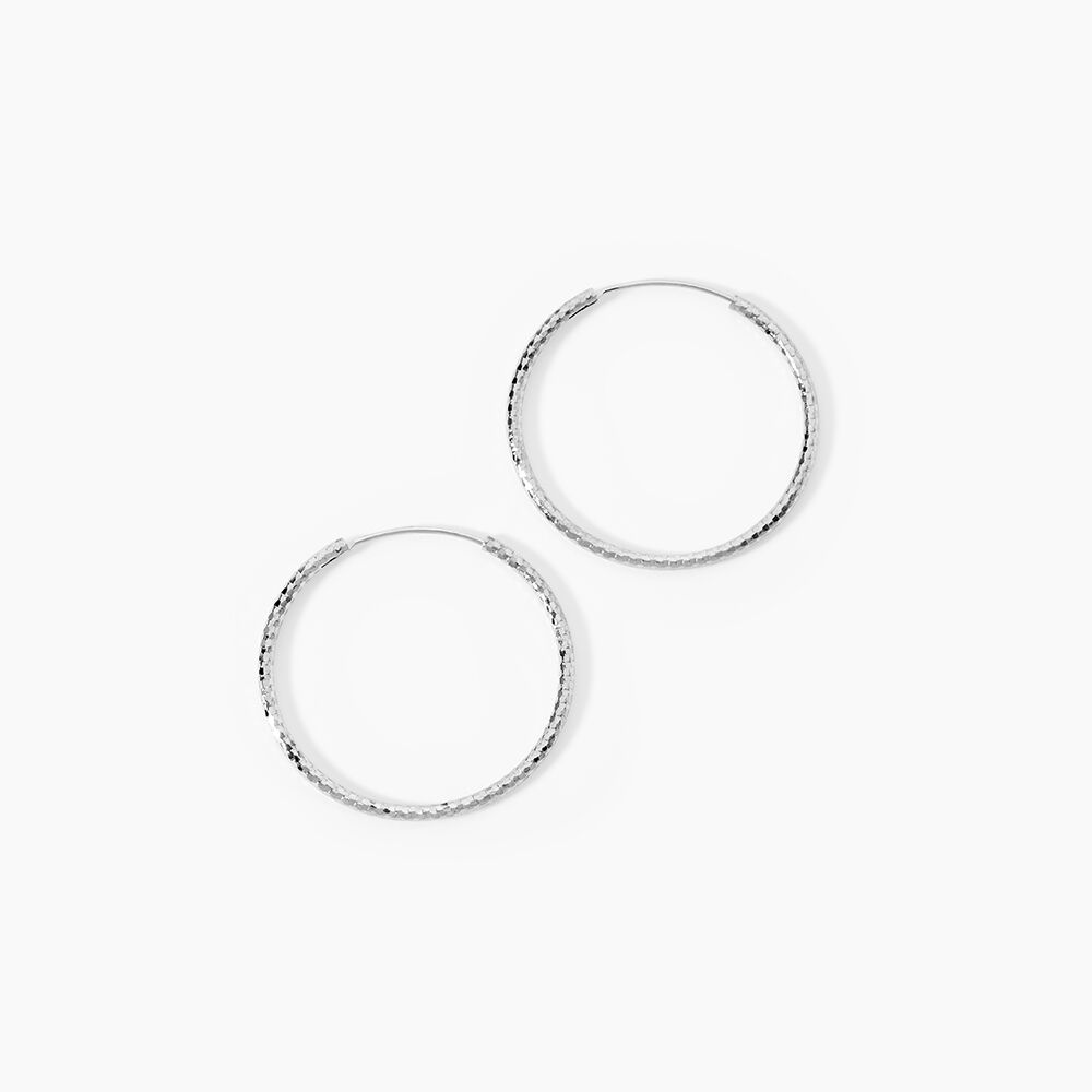 Cr&eacute;oles Argent Blanc Agathe - Cr&eacute;oles Femme | Marc Orian