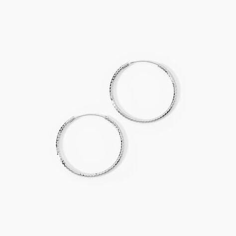 Cr&eacute;oles Argent Blanc Agathe - Cr&eacute;oles Femme | Marc Orian