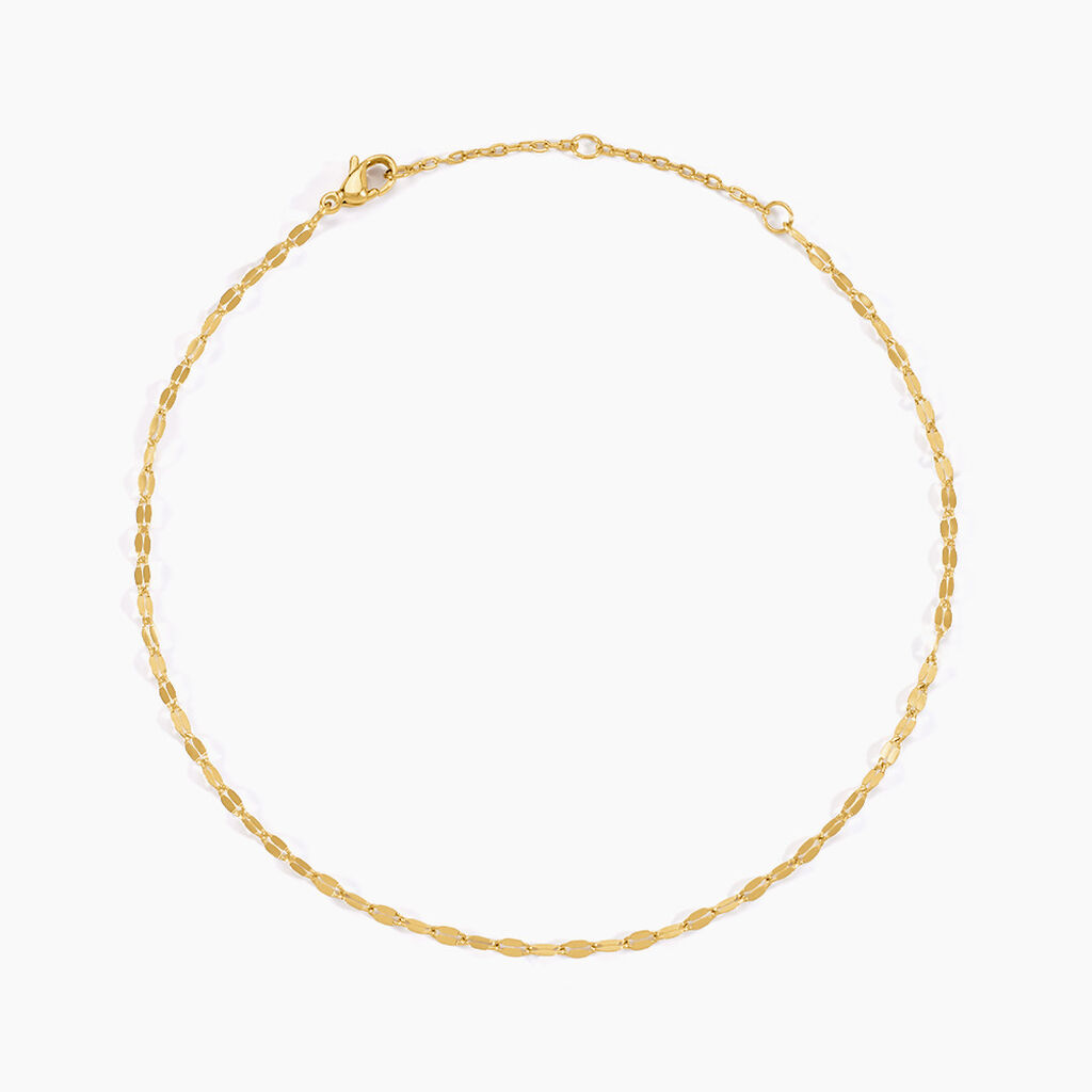 Cha&icirc;ne De Cheville Athena Acier Jaune - Chaines de cheville Femme | Marc Orian