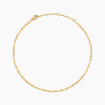 Cha&icirc;ne De Cheville Athena Acier Jaune - Chaines de cheville Femme | Marc Orian