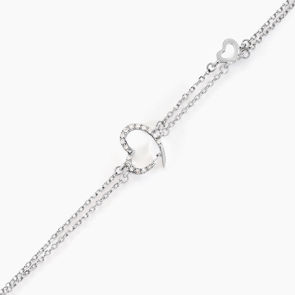 Bracelet Louise Or Blanc Diamant - Bracelets cha&icirc;nes Femme | Marc Orian