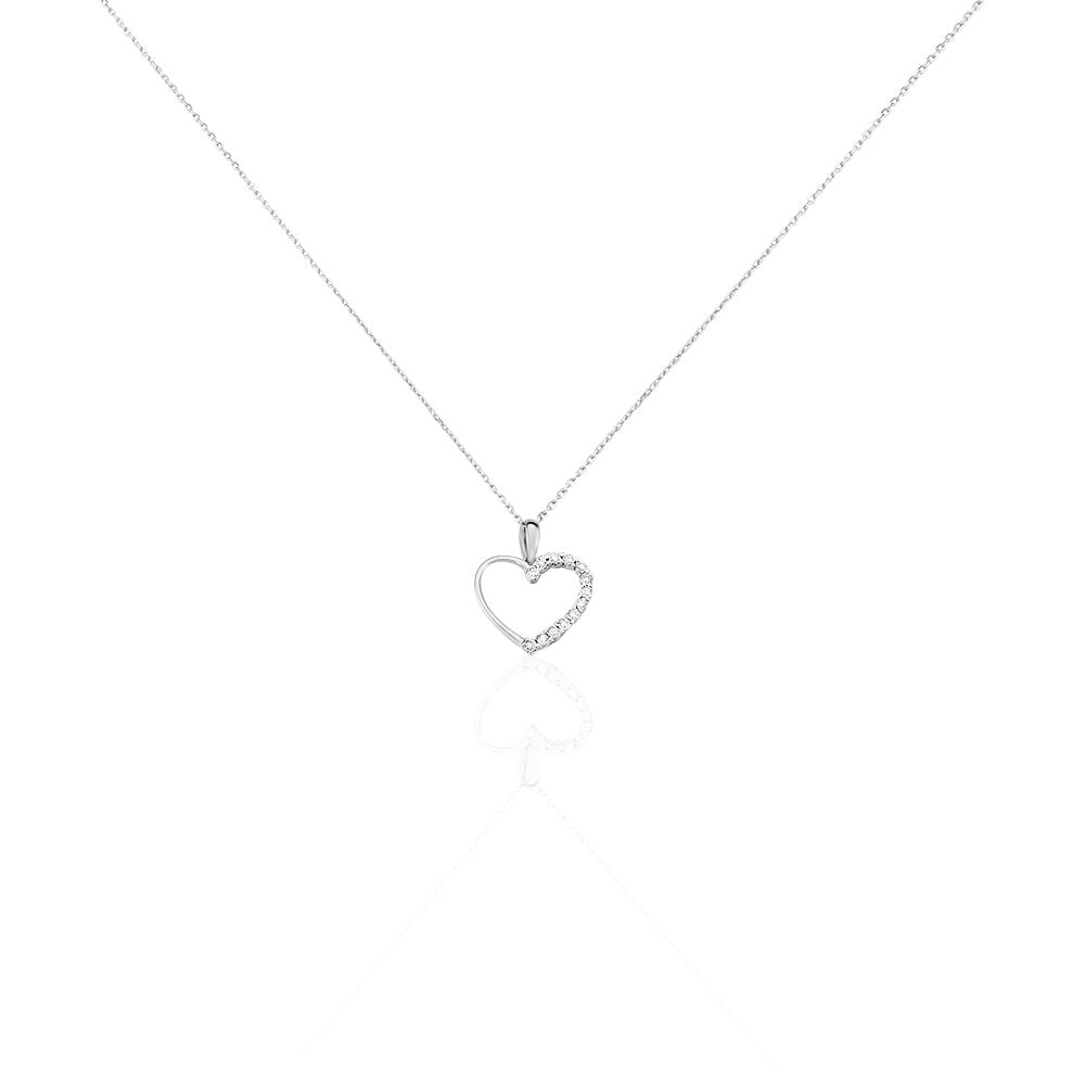 Collier Chlora Or Blanc Diamant - Colliers avec pierres Femme | Marc Orian