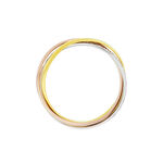 Alliance Entrelacee Diamantee Demi Jonc Classique Or Tricolore - Alliances duo Unisex | Marc Orian