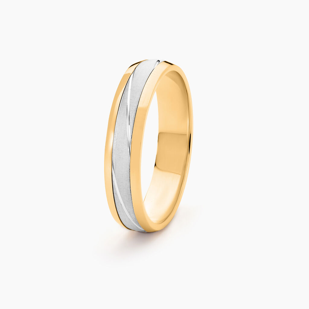 Alliance Anthonio Or Bicolore - Alliances duo Unisex | Marc Orian