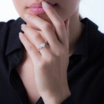 Bague Solitaire Essie Argent Blanc Oxyde De Zirconium - Bijoux fantaisie Femme | Marc Orian