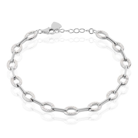 Bracelet Conie Argent Blanc Oxyde De Zirconium - Bracelets chaînes Femme | Marc Orian