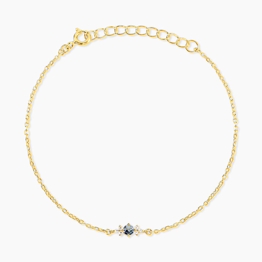 Bracelet Poem Argent Jaune Topaze Oxyde De Zirconium - Bracelets fantaisie Femme | Marc Orian