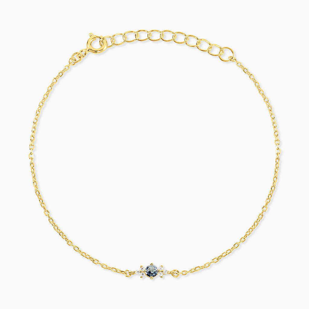 Bracelet Poem Argent Jaune Topaze Oxyde De Zirconium - Bracelets fantaisie Femme | Marc Orian