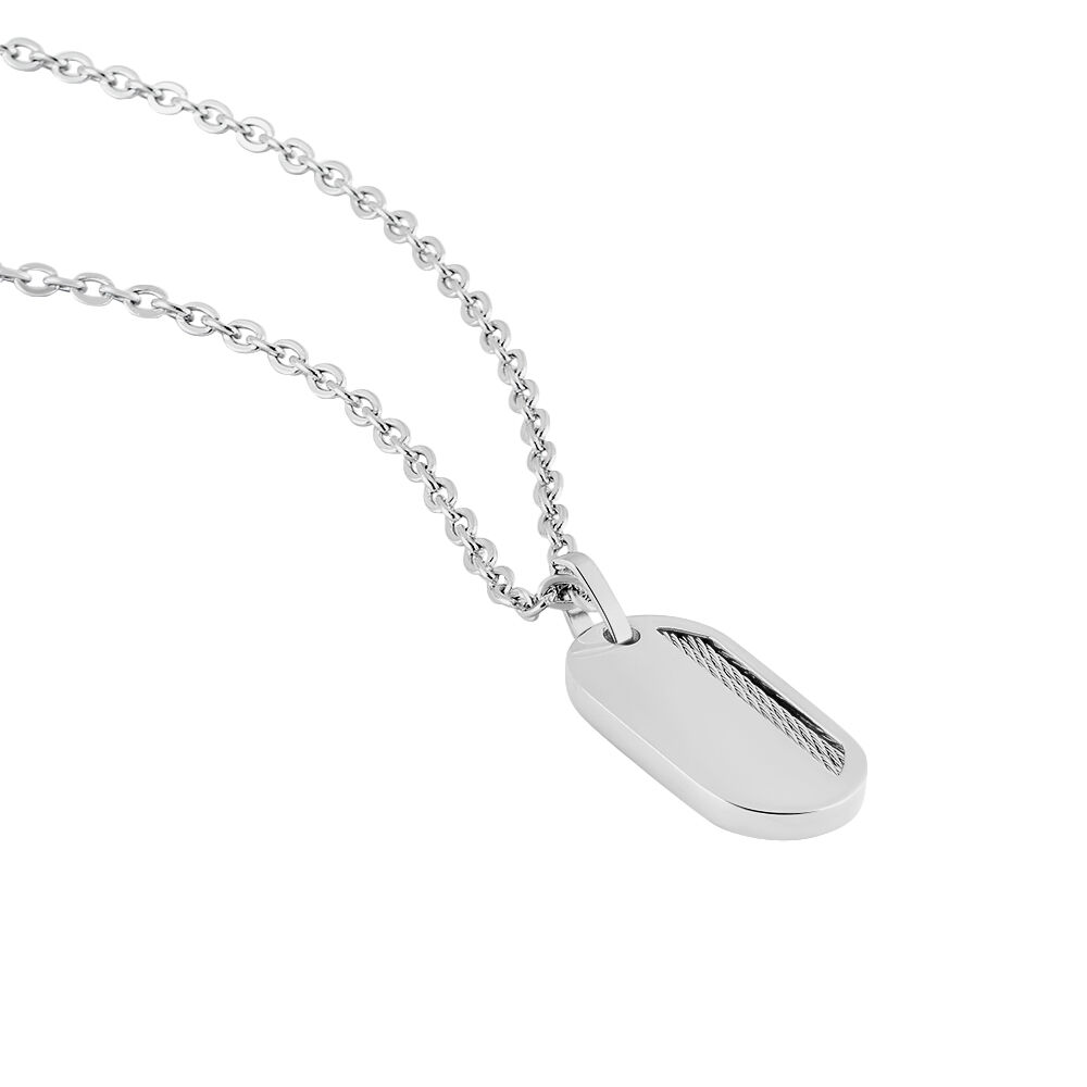 Collier Phebus Him Classique Acier Blanc - Colliers Homme | Marc Orian