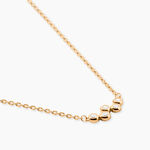 Collier Halo Plaqu&eacute; Or Jaune Oxyde De Zirconium - Colliers avec pierres Femme | Marc Orian