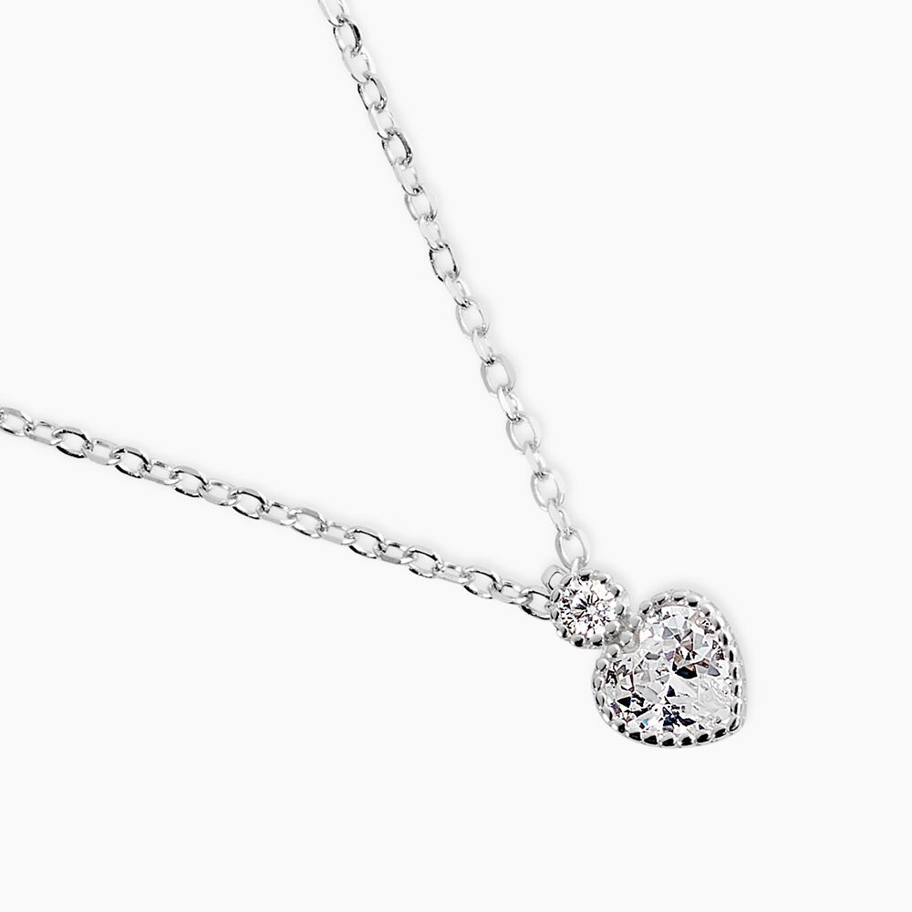 Collier Shannon Argent Blanc Oxyde De Zirconium - Colliers avec pierres Femme | Marc Orian