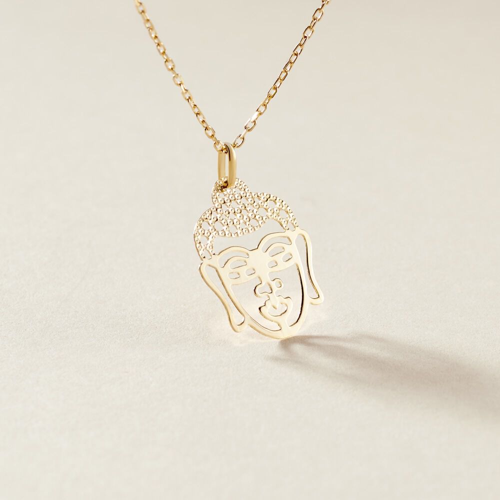 Pendentif Fazzia Bouddha Or Jaune - Pendentifs Femme | Marc Orian
