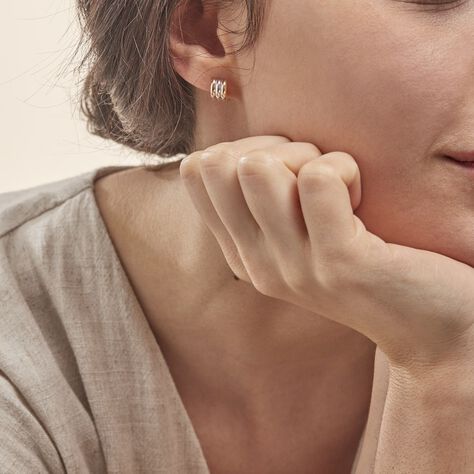 Créoles Igora Or Tricolore - Boucles d'oreilles Créoles Femme | Marc Orian
