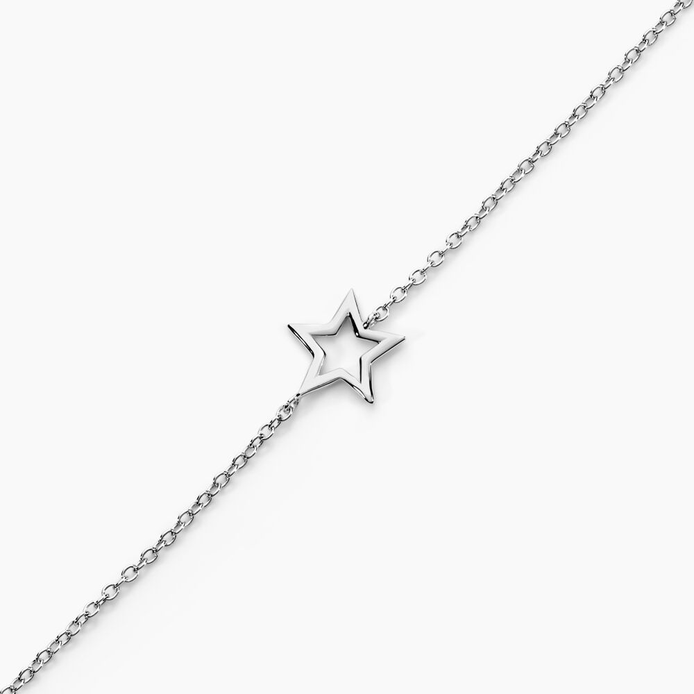 Bracelet Bess Argent Blanc - Bracelets chaînes Femme | Marc Orian