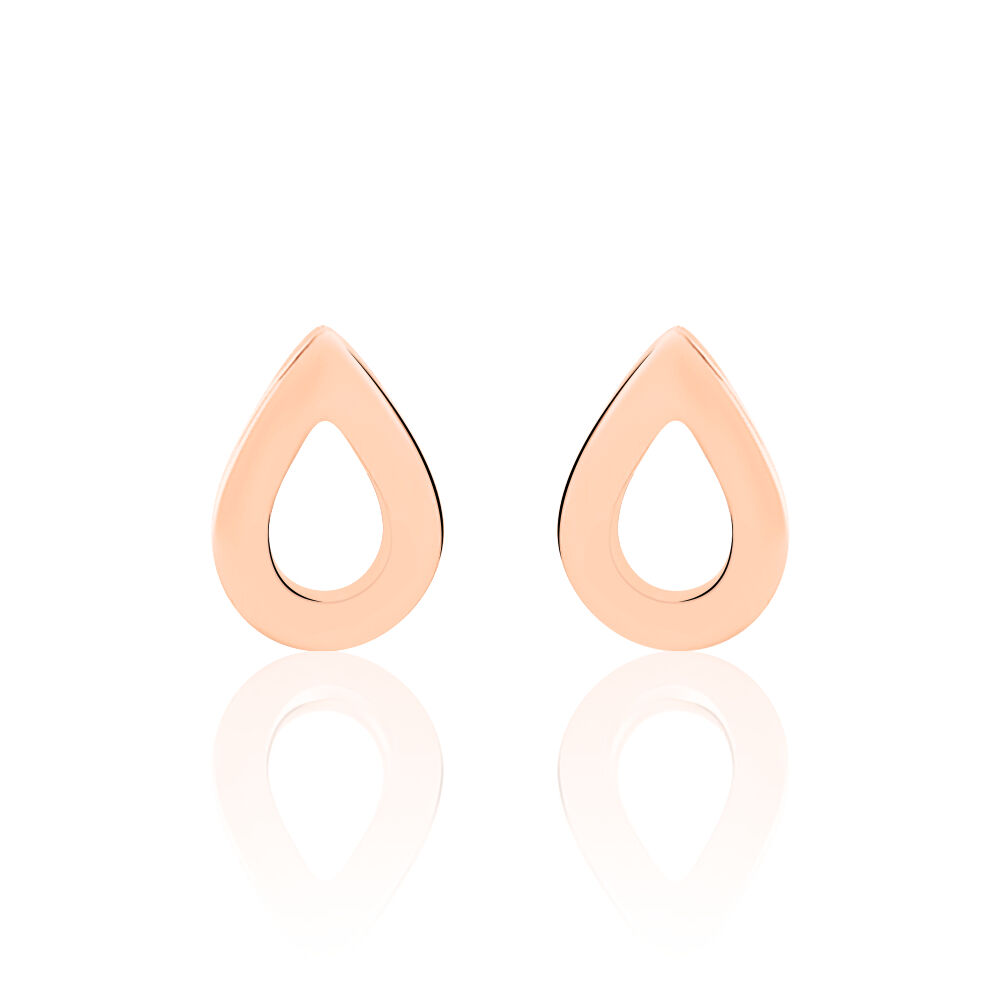 Boucles D'oreilles Puces Anh Argent Rose - Puces Femme | Marc Orian