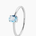 Bague Valentino Or Blanc Topaze - Bagues pierres fines Femme | Marc Orian