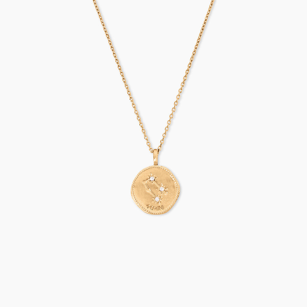 Collier Iago Plaqu&eacute; Or Oxydes De Zirconium - Colliers avec pierres Femme | Marc Orian