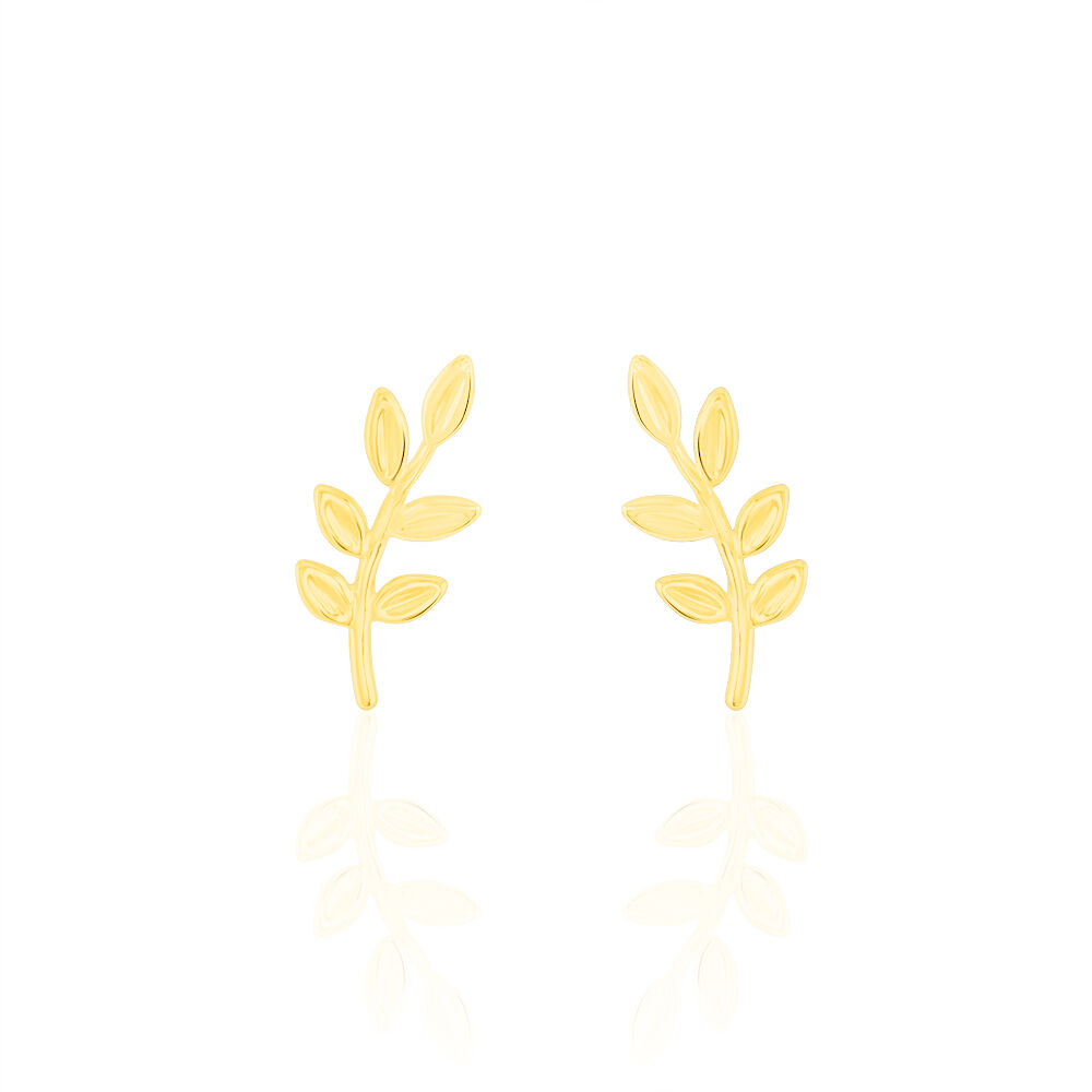 Boucles D'oreilles Puces Carla-rose Or Jaune - Puces Femme | Marc Orian