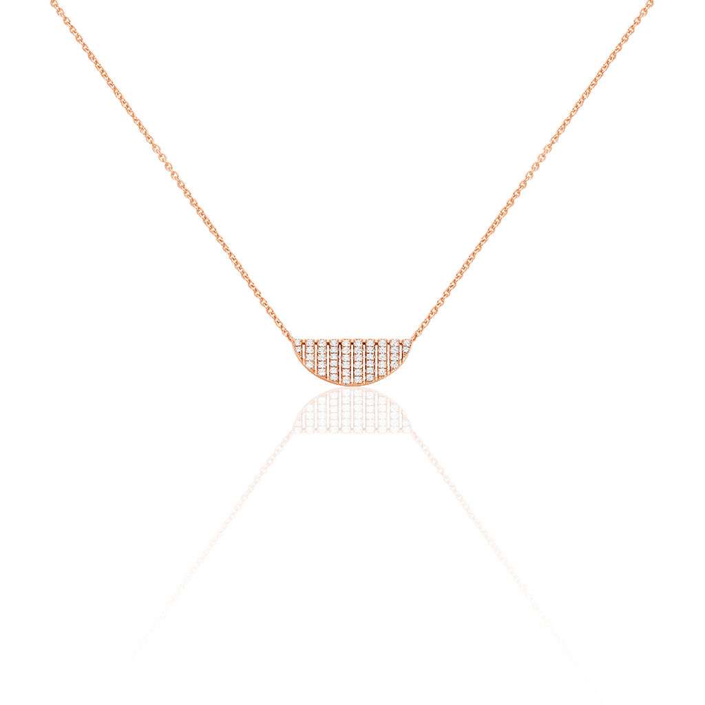 Collier Katia Argent Blanc Oxyde De Zirconium - Colliers avec pierres Femme | Marc Orian