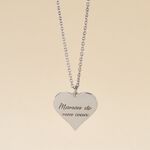 Collier Argent Blanc Francino - Colliers fantaisie Femme | Marc Orian