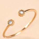 Bague &eacute;clat Perl&eacute; Plaqu&eacute; Or Oxyde De Zirconium - Bijoux fantaisie Femme | Marc Orian