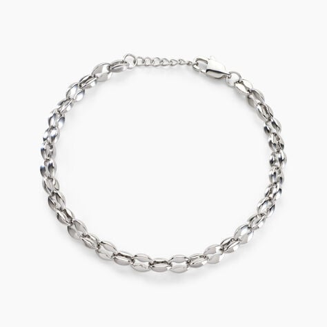 Bracelet Kresten Acier Argenté - Bracelets chaînes Homme | Marc Orian