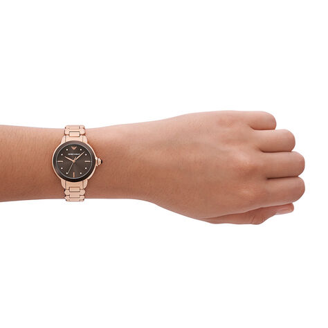 Montre Emporio Armani Marron - Montres Femme | Marc Orian