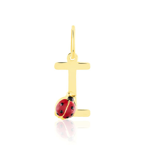 Pendentif Helidie Coccinelle Lettre Or Jaune - Pendentifs Enfant | Marc Orian