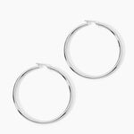 Cr&eacute;oles Argent Blanc Anne - Cr&eacute;oles Femme | Marc Orian