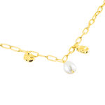 Collier Argent Dore Keshi Maille Cheval - Colliers avec pierres Femme | Marc Orian