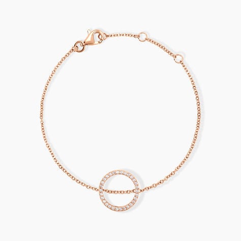 Bracelet Alysone Argent Rose Oxyde De Zirconium - Bracelets chaînes Femme | Marc Orian
