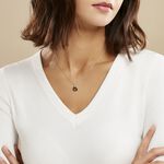 Collier Sumeyra Argent Blanc C&eacute;ramique Et Oxyde De Zirconium - Colliers avec pierres Femme | Marc Orian