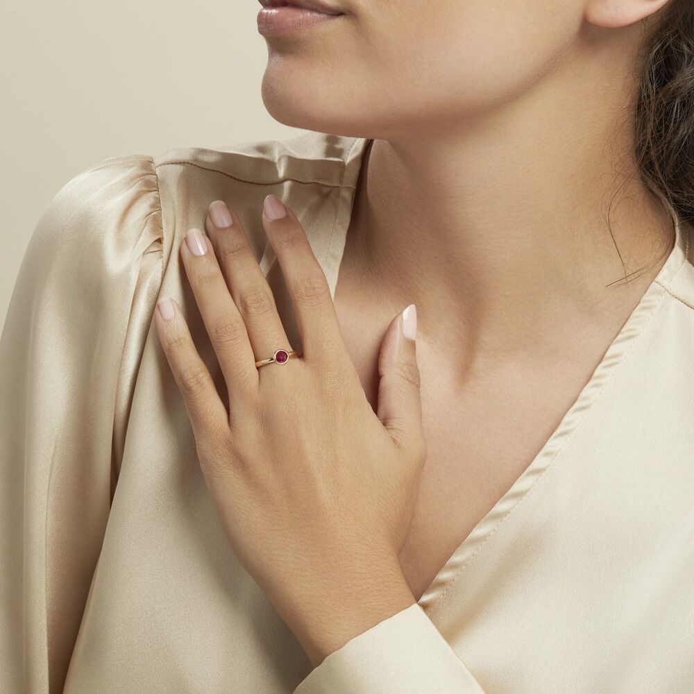 Bague Plaqué Or Leesa Oxyde De Zirconium - Bagues avec pierre Femme | Marc Orian