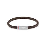 Bracelet Tommy Hilfiger Printed Cord Cuir De Veau Marron - Bracelets cuir Homme | Marc Orian