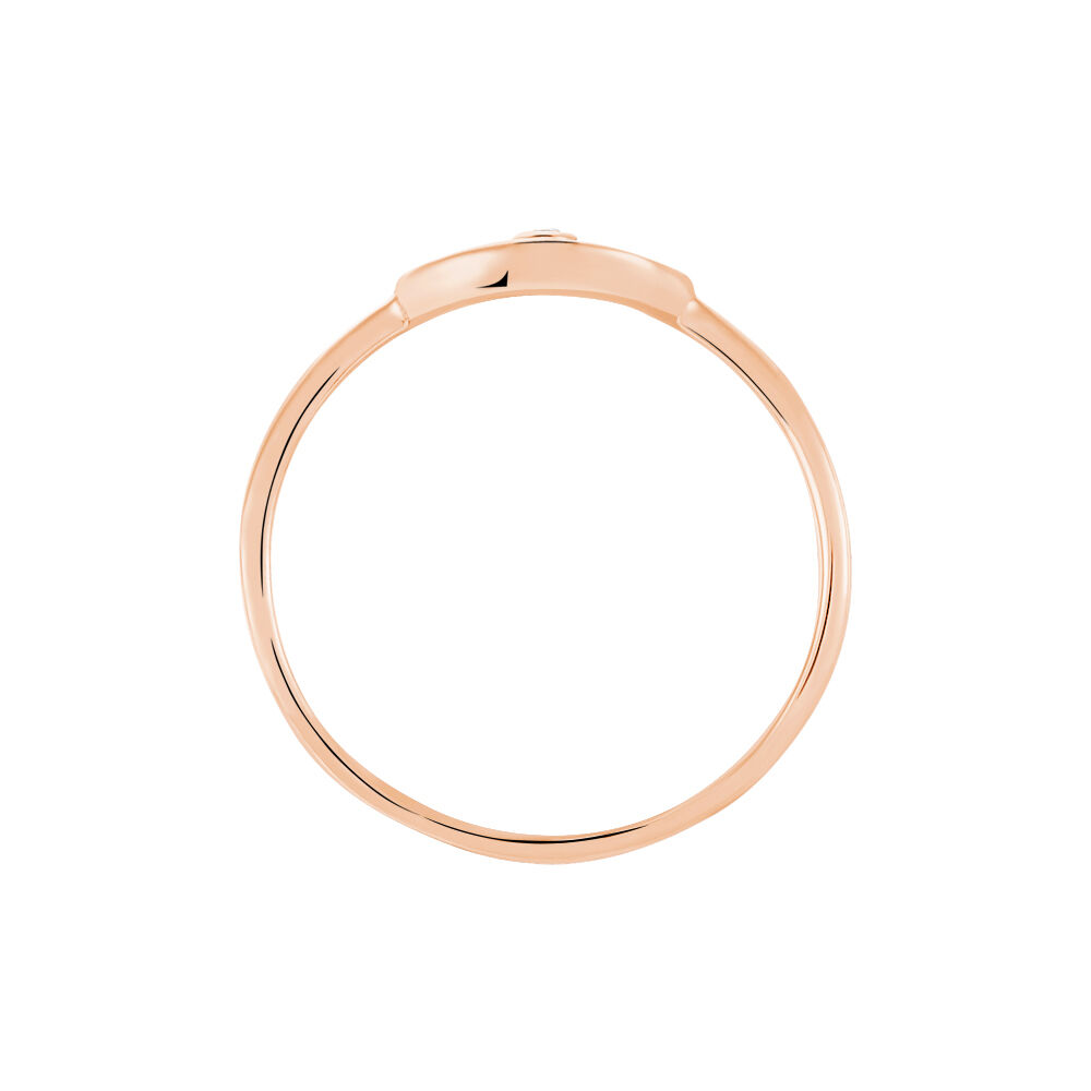 Bague Peinda Argent Rose Oxyde De Zirconium - Bagues avec pierre Femme | Marc Orian