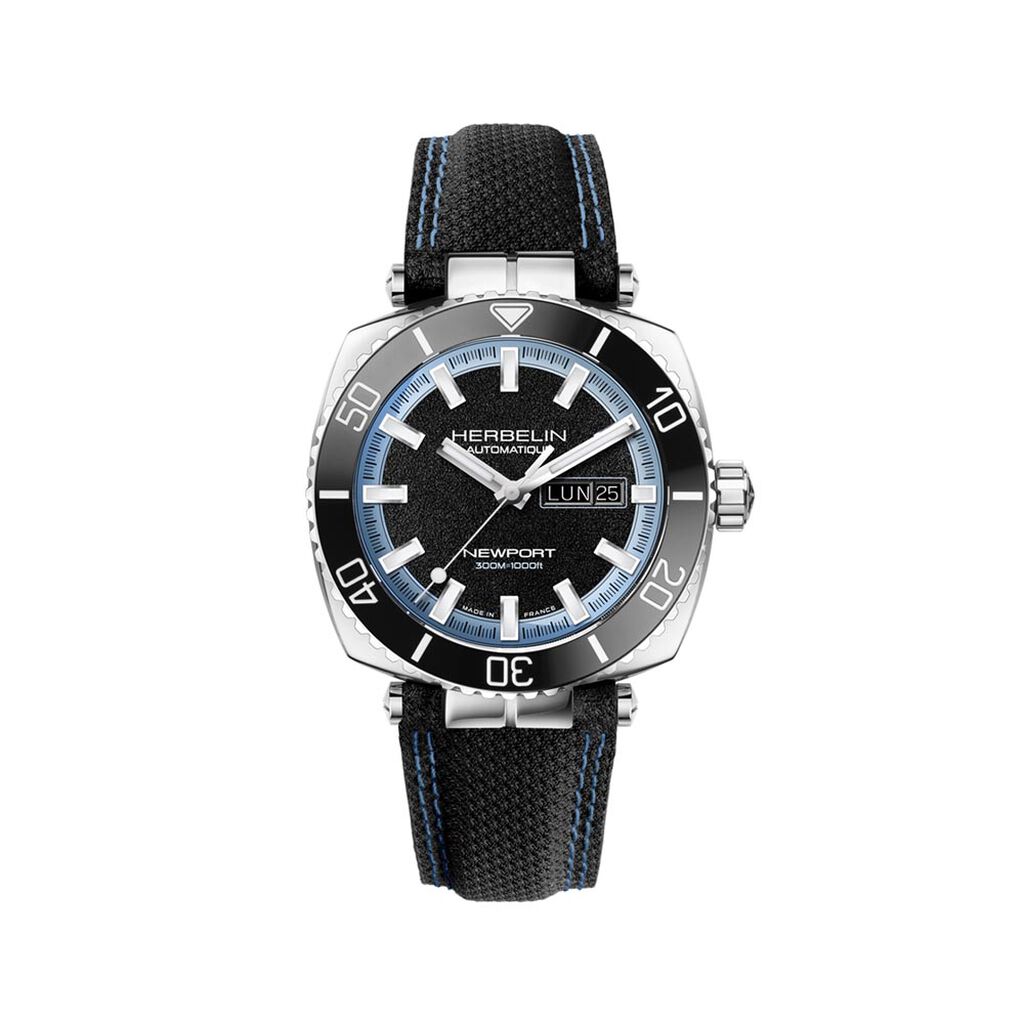 Montre Herbelin Newport Heritage Noir - Montres automatiques Homme | Marc Orian