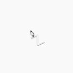 Pendentif Ionia Lettre Or Blanc - Pendentifs Famille | Marc Orian