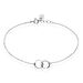 Bracelet Coline Argent Blanc - Bracelets Anneaux Entrelaces Femme | Marc Orian