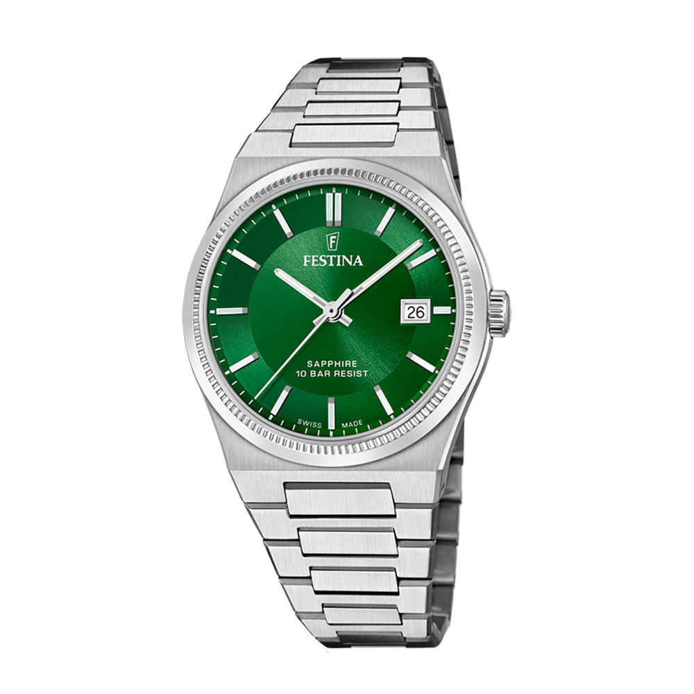 Montre Festina Swiss Made 40 Vert - Montres classiques Homme | Marc Orian