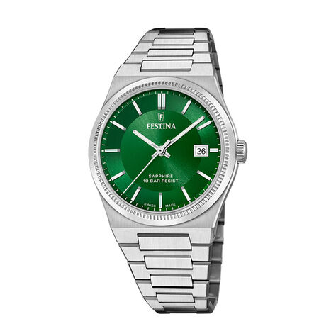 Montre Festina Swiss Made 40 Vert - Montres classiques Homme | Marc Orian