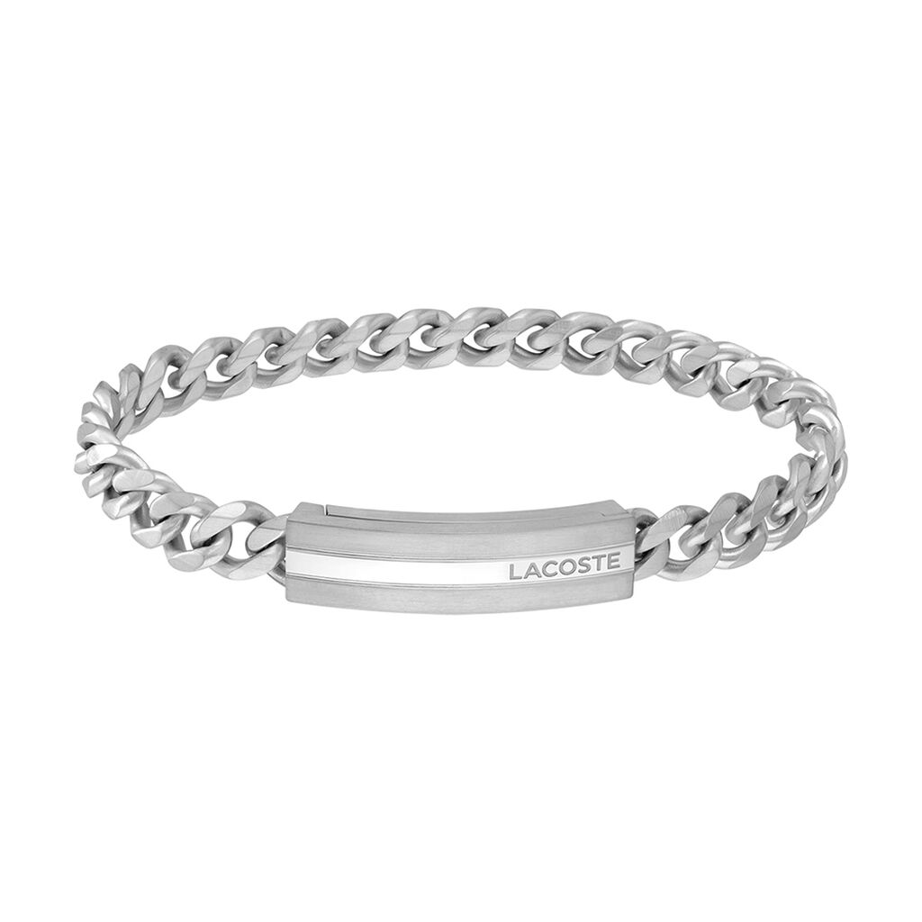 Bracelet Lacoste Adventurer Acier Blanc - Bijoux Homme | Marc Orian