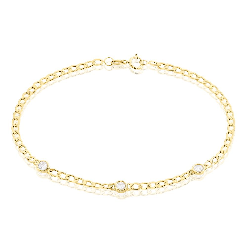 Bracelet Vienne Or Jaune Oxyde De Zirconium - Bracelets chaînes Femme | Marc Orian