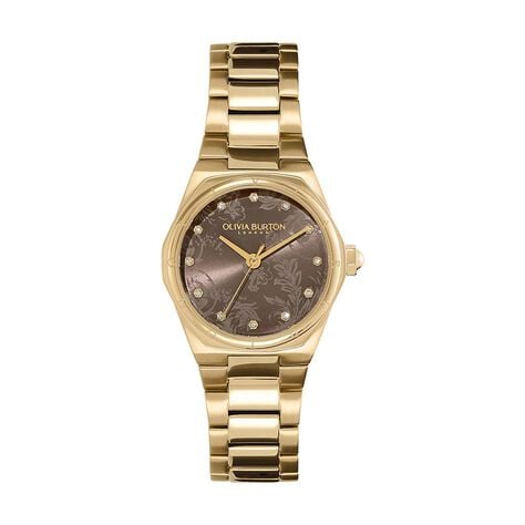 Montre Olivia Burton Mini Hexa Marron - Montres étanches Femme | Marc Orian