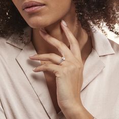 Bague Solitaire Or Blanc Regis Oxyde De Zirconium - Bagues Solitaire Femme | Marc Orian