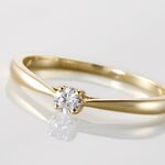 Bague Solitaire Vicoeuria Or Jaune Diamant - Solitaires Femme | Marc Orian