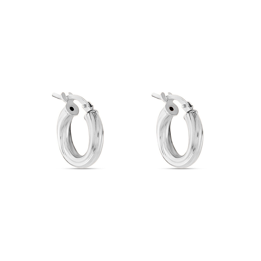 Créoles Maia Argent Blanc - Créoles Femme | Marc Orian