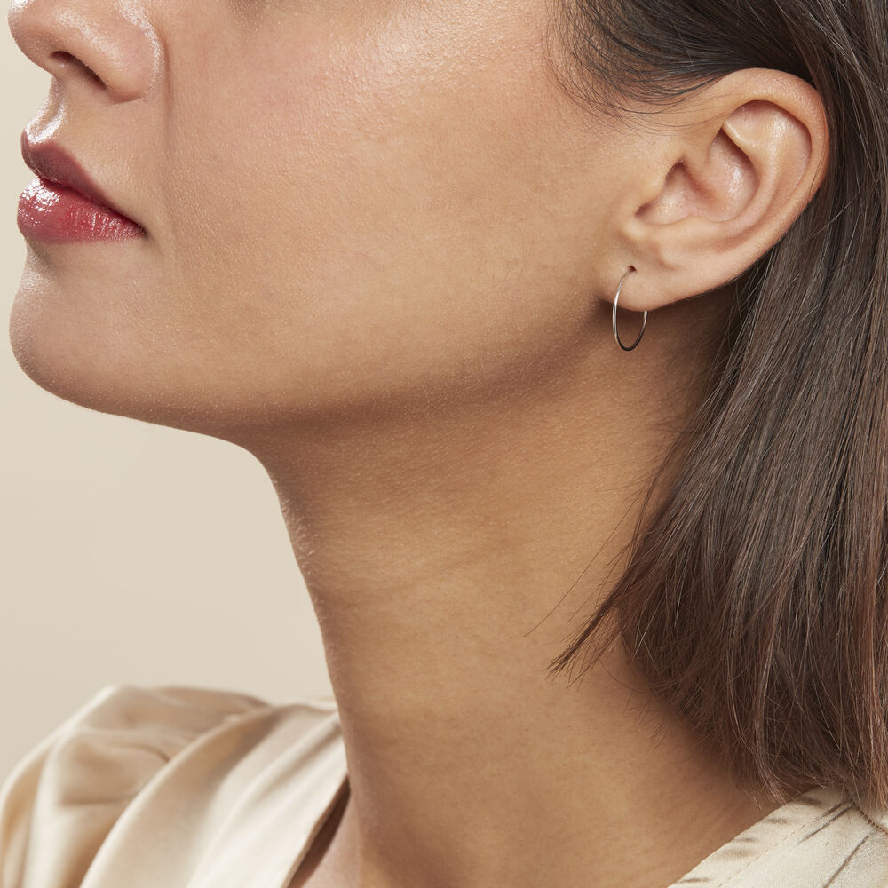Créoles Muses Flexibles Or Blanc - Créoles Femme | Marc Orian