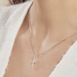 Collier Norine Argent Blanc Oxyde De Zirconium - Colliers avec pierres Femme | Marc Orian