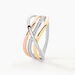 Bague Volya Or Tricolore Diamant - Bagues pierres précieuses Femme | Marc Orian